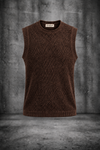 MESH KNIT TANK IN DARK MOCHA