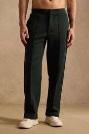 THE PIN TUCK PANTS IN HUNTER GREEN