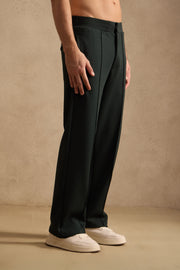 THE PIN TUCK PANTS IN HUNTER GREEN