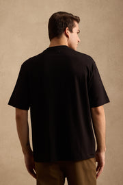 THE BAMBOO CREW TSHIRT IN DEEP BLACK