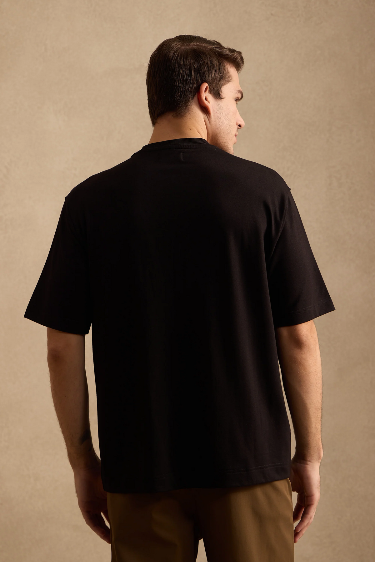 THE BAMBOO CREW TSHIRT IN DEEP BLACK