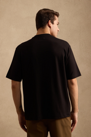 THE BAMBOO CREW TSHIRT IN DEEP BLACK