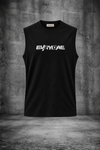 RIBBED MUSCLE TANK IN DEEP BLACK
