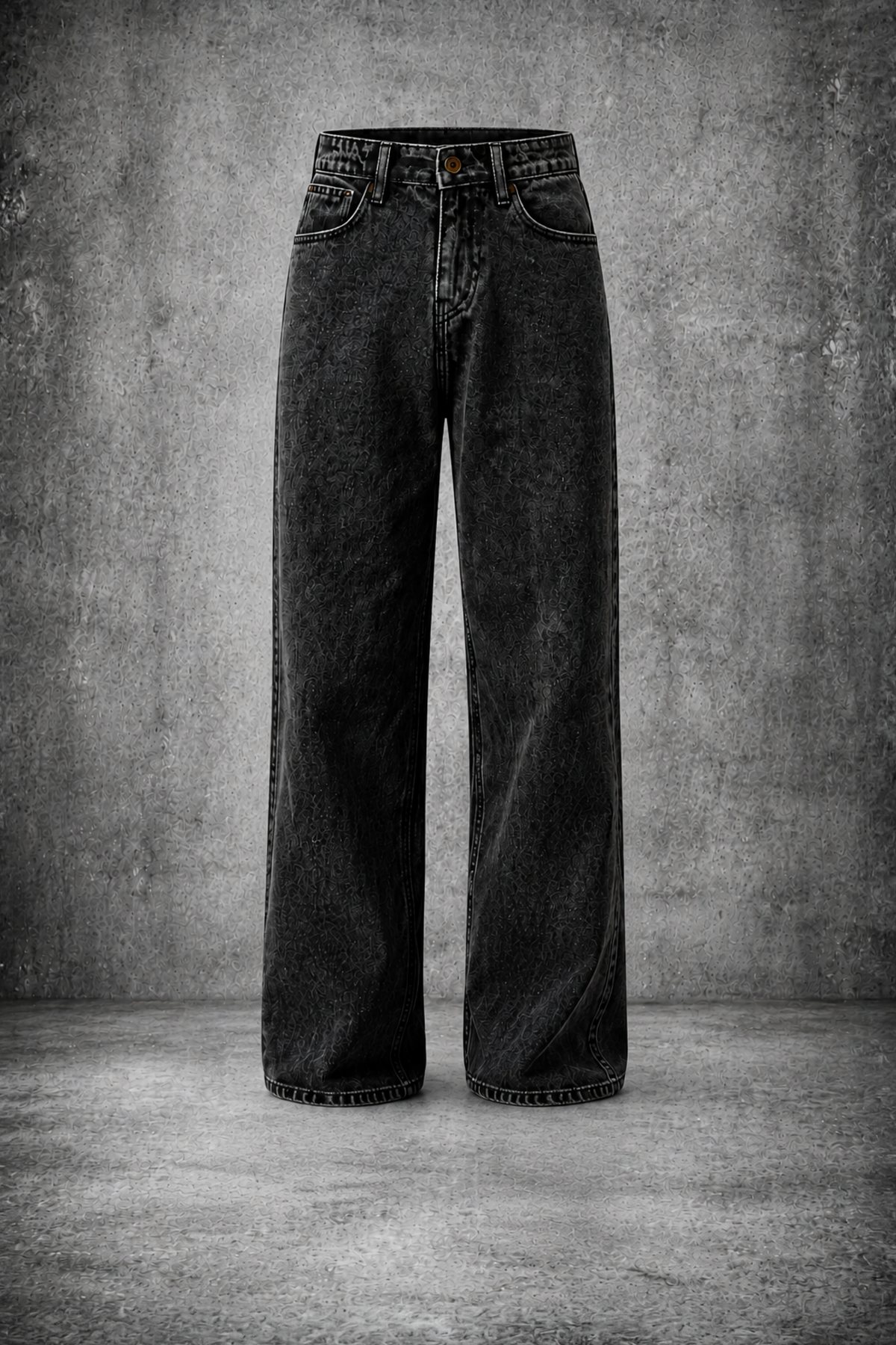 THE EASE DENIM IN CHARCOAL BLACK