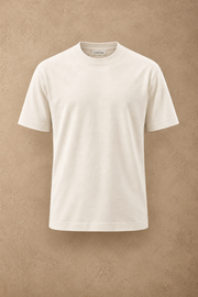 THE BAMBOO CREW TSHIRT IN OFF WHITE
