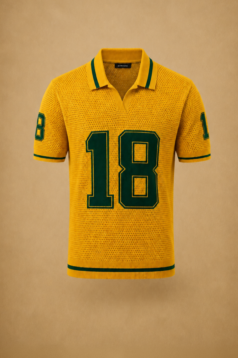 THE VARSITY MESH POLO IN ATHLETIC GOLD