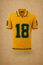 THE VARSITY MESH POLO IN ATHLETIC GOLD