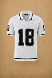 THE VARSITY MESH POLO IN MAISON WHITE