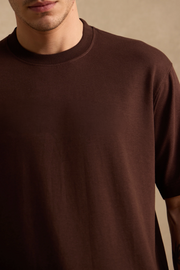 THE BAMBOO CREW NECK IN EXPRESSO BROWN