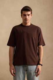 THE BAMBOO CREW NECK IN EXPRESSO BROWN