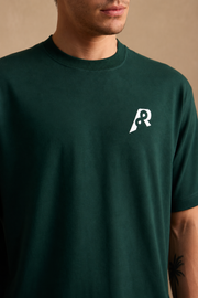THE BAMBOO CREW TSHIRT IN FOREST GREEN