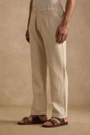 THE SEOUL LINEN PANTS IN LIGHT SAND