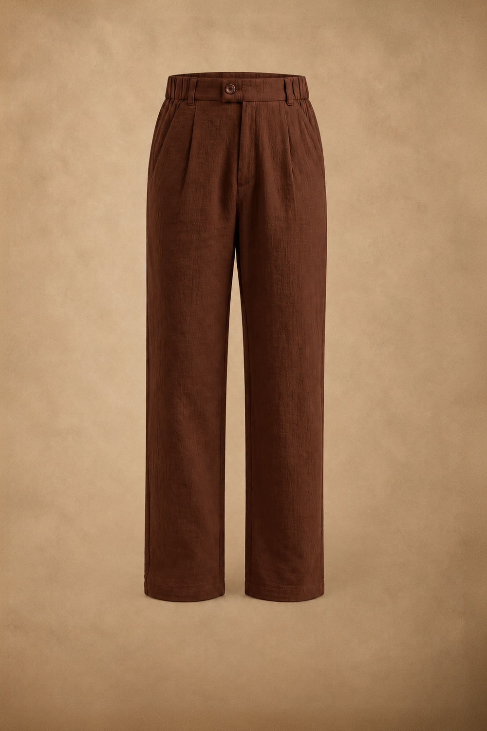 THE SEOUL LINEN PANTS IN EXPRESSO BROWN
