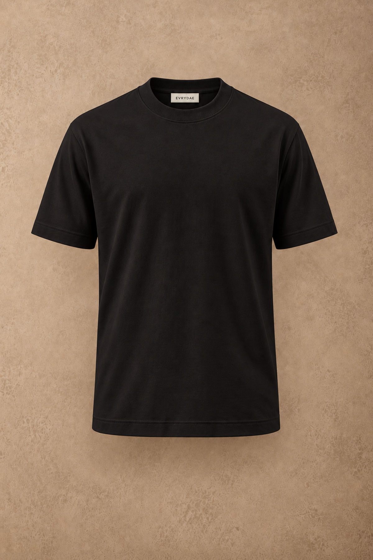 THE BAMBOO CREW TSHIRT IN DEEP BLACK