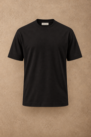THE BAMBOO CREW TSHIRT IN DEEP BLACK