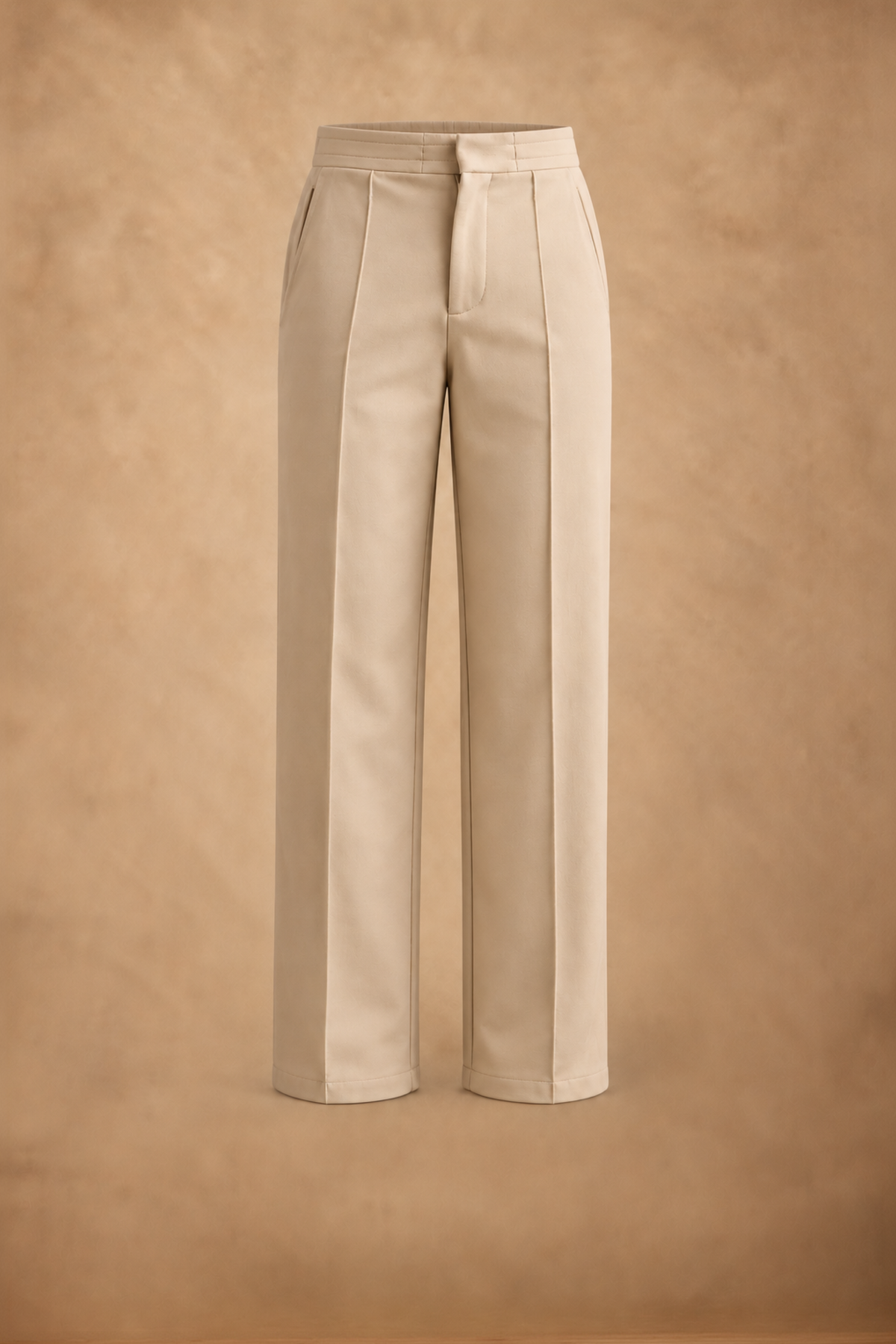 THE PIN TUCK PANTS IN SAND BEIGE