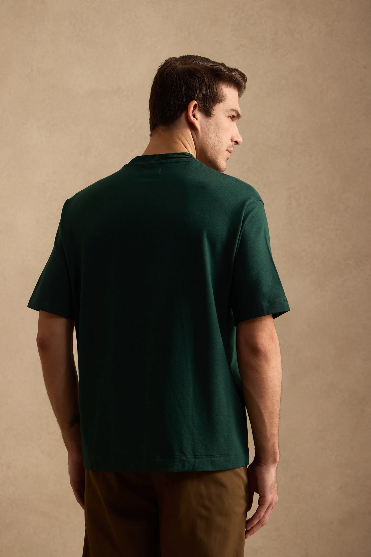 THE BAMBOO CREW TSHIRT IN FOREST GREEN