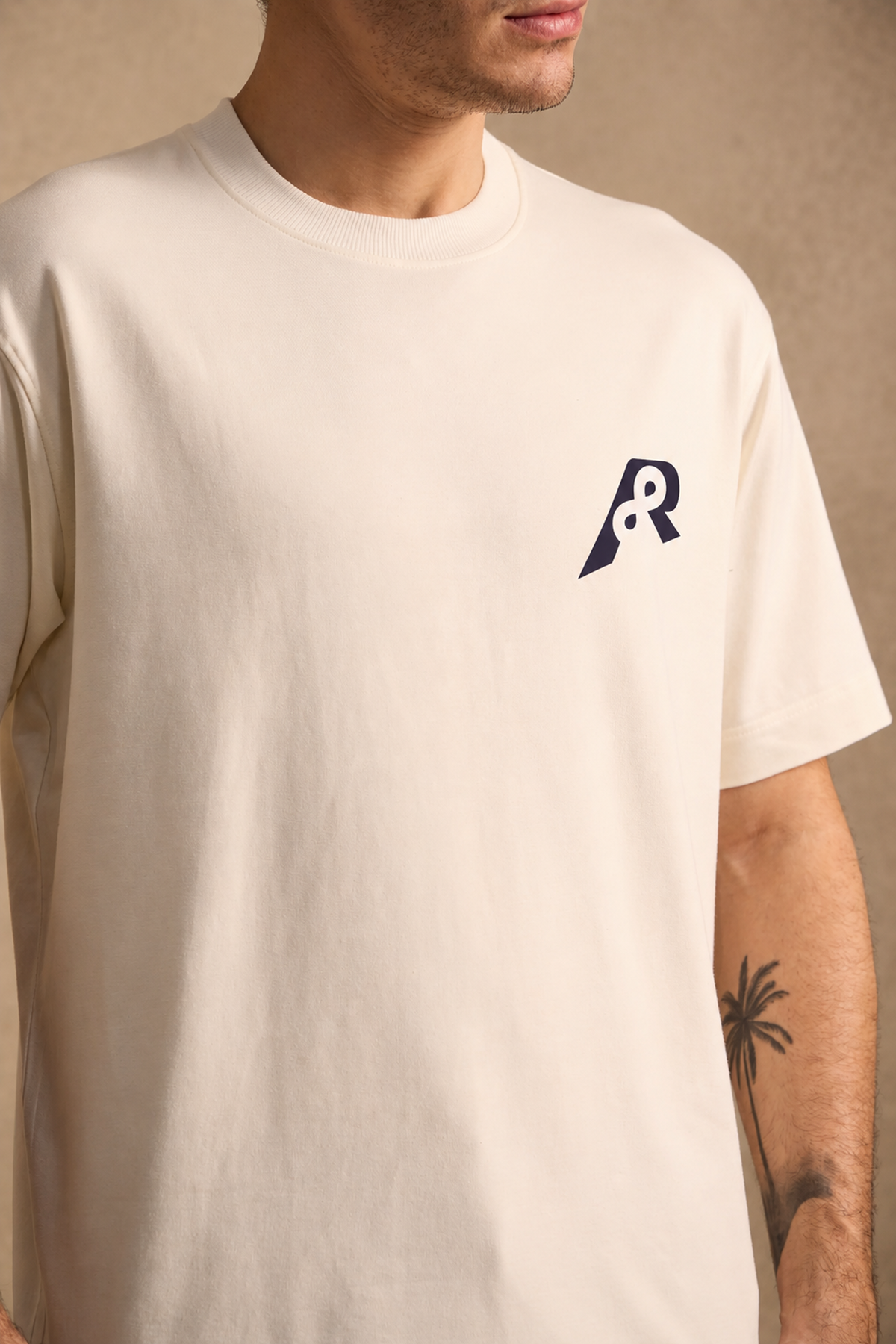 THE BAMBOO CREW TSHIRT IN OFF WHITE