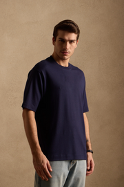 THE BAMBOO CREW TSHIRT IN ROYAL NAVY