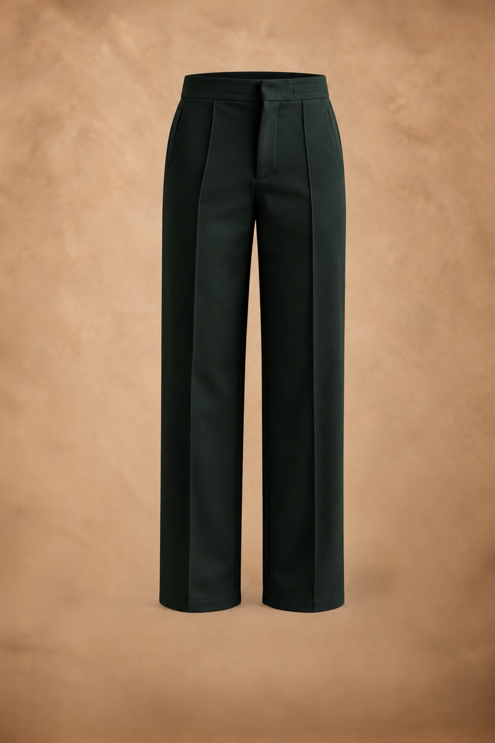 THE PIN TUCK PANTS IN HUNTER GREEN