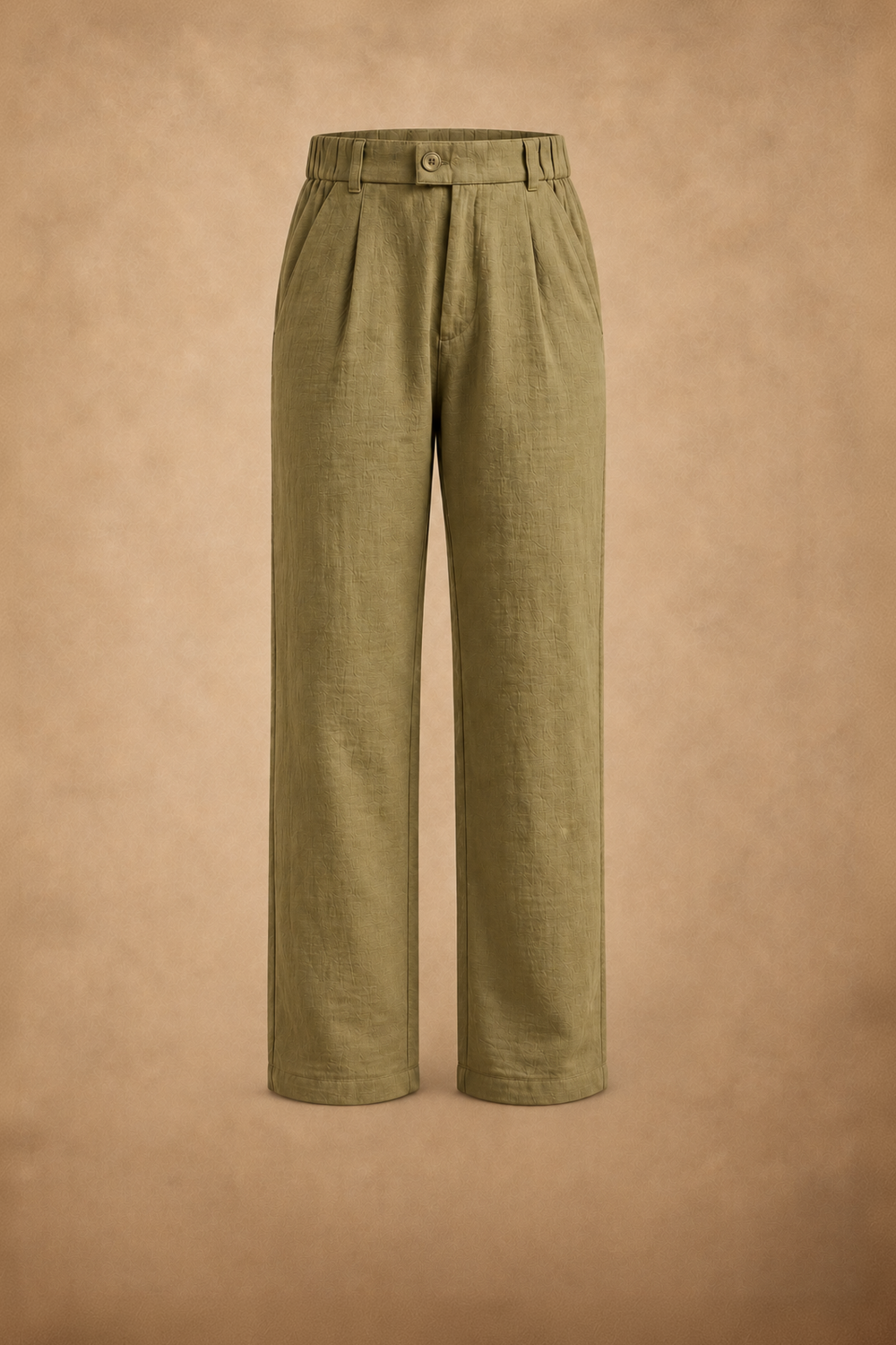 THE SEOUL LINEN PANTS IN OLIVE KHAKI