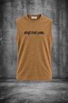 RIBBED MUSCLE TANK IN DESERT SAND