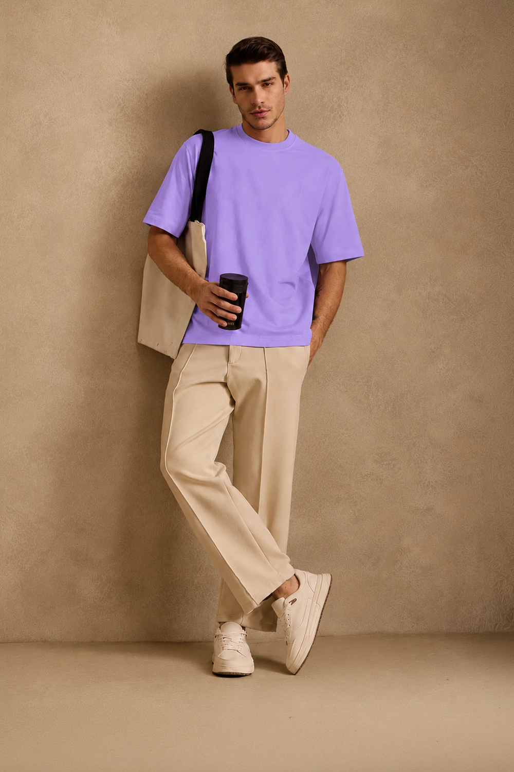 THE BAMBOO CREW TSHIRT IN LAVENDER