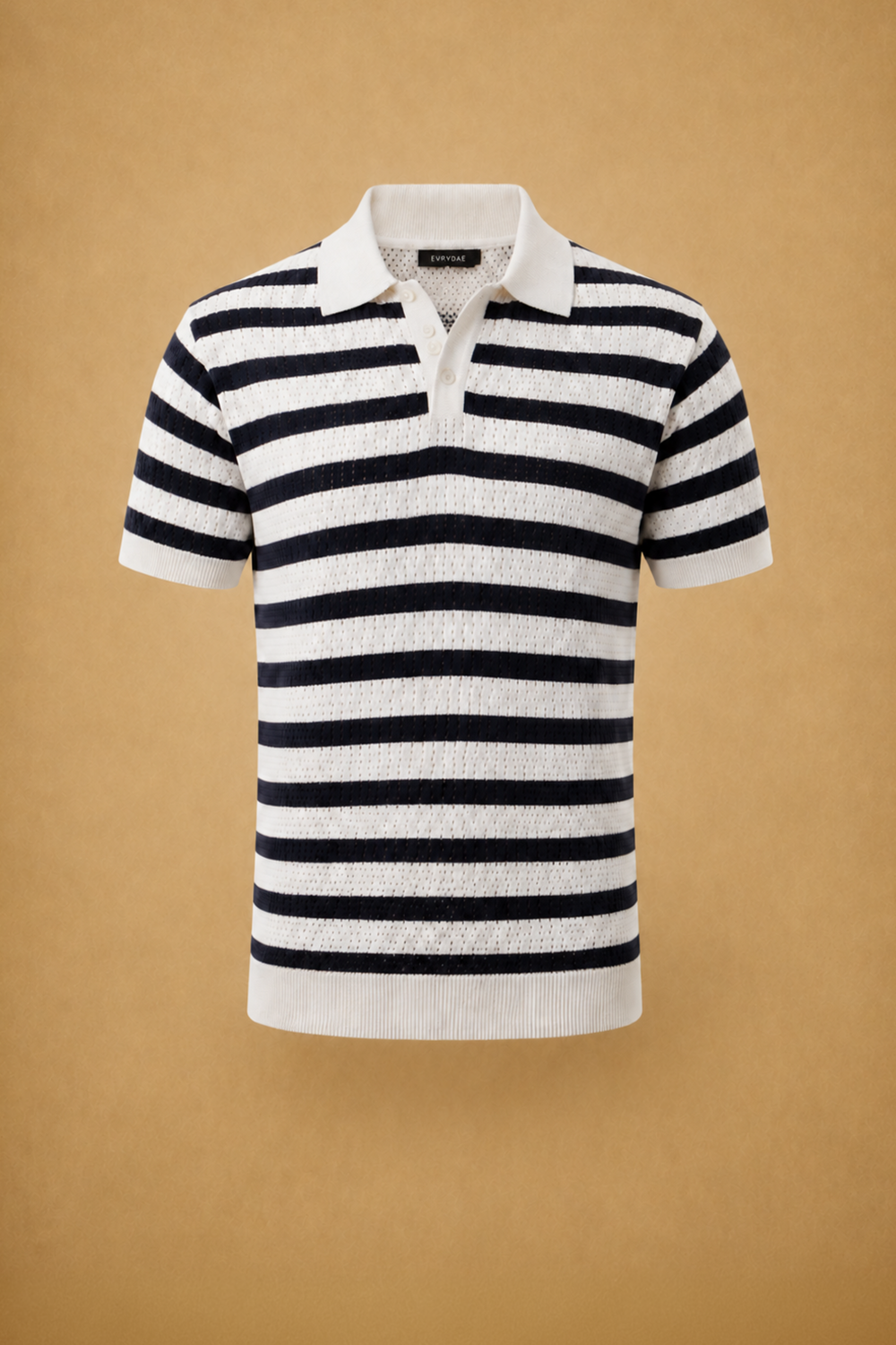 THE NAUTICA STRIPED POLO IN WHITE