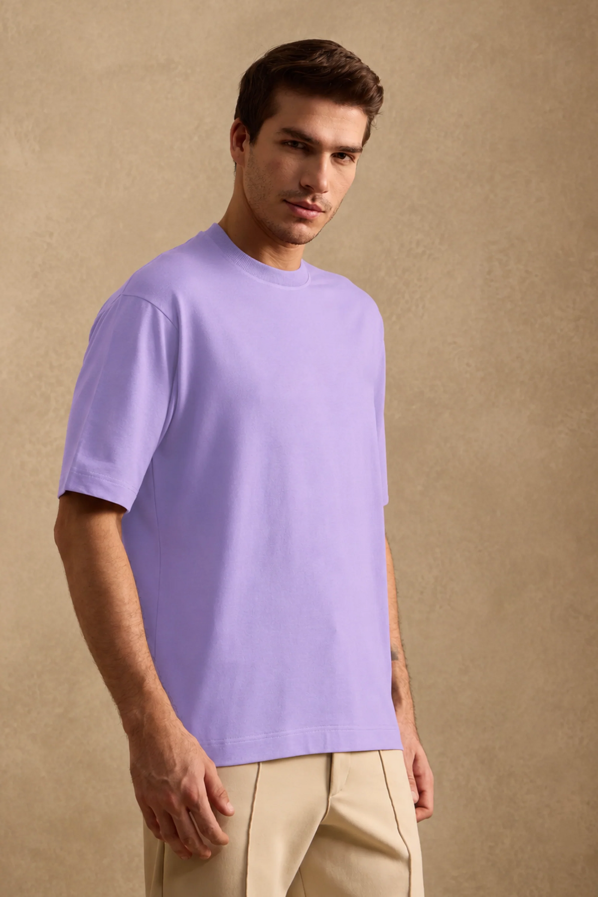 THE BAMBOO CREW TSHIRT IN LAVENDER
