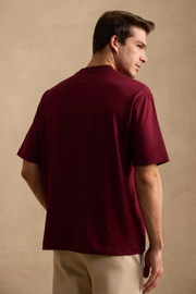 THE BAMBOO CREW TSHIRT IN MULBERRY WINE