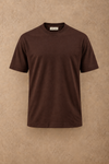 THE BAMBOO CREW NECK IN EXPRESSO BROWN