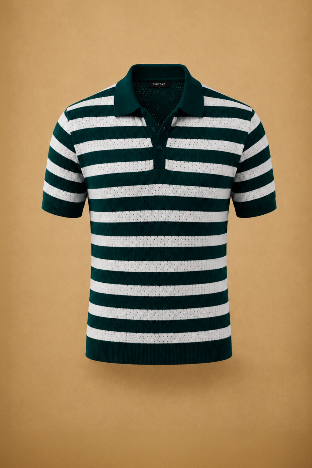 THE NAUTICA STRIPED POLO IN RACING GREEN