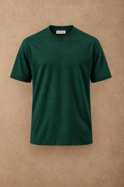 THE BAMBOO CREW TSHIRT IN FOREST GREEN