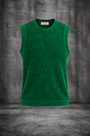 MESH KNIT TANK IN EMERALD GREEN
