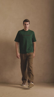 THE BAMBOO CREW TSHIRT IN FOREST GREEN